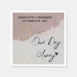 1日遠くに抽象芸術リハーサル スタンダードカクテルナプキン