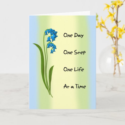 1日1ステップ カード (黄色い花)