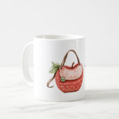 1日1個のりんごのハンドバッグ コーヒーマグカップ (正面左)