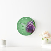 1日1回チューリップ感動的  ラウンド壁時計 (ホーム)