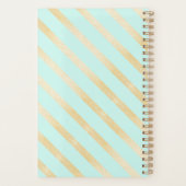 1日1回 |金ゴールド&水感動的色 プランナー手帳 (裏面)