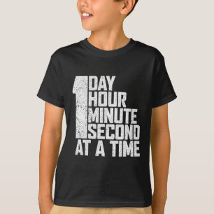 1日1時間1分の1秒で中毒を克服する Tシャツ