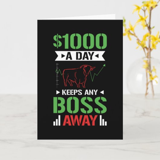 1日1000ドル株価取引 カード (黄色い花)