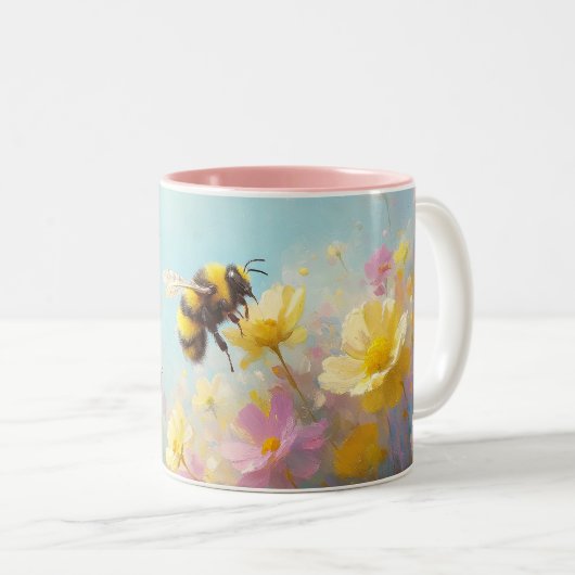 1日2トーン素晴らしのマグカップになる ツートーンマグカップ (正面右)