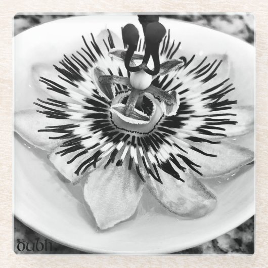 1日 ガラスコースター (正面)