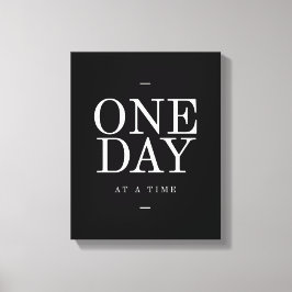 1日 – 学生ギフト白黒引用文 キャンバスプリント