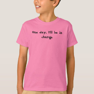 1日、私は担当しています。 Tシャツ