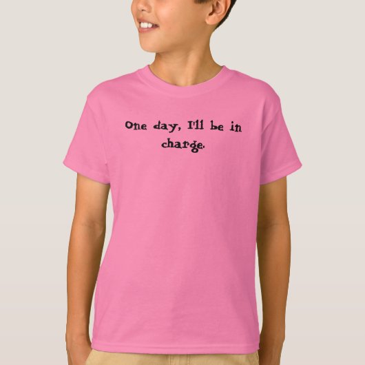 1日、私は担当しています。 Tシャツ (正面)