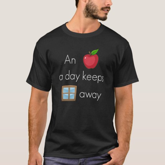 1日Apple Windows PCのバックプ保リプリ遠くにント Tシャツ (正面)