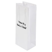 1日InshaAllah – ミニマリストイスラムのトートバッグ ワインギフトバッグ (正面アングル)