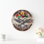 1星戦闘行動海洋砂漠嵐 ラージ壁時計 (ホーム)