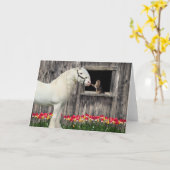 "1春の朝"の挨拶状 カード (黄色い花)