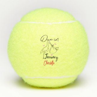 1月にキュートなスワンズ運A新生児 テニスボール
