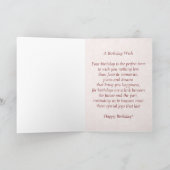 1月のガーネット誕生石誕生日カード カード (内部)