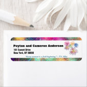 1月のテーマパーソナライズされた住所 ラベル (インサイチュ)