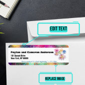 1月のテーマパーソナライズされた住所 ラベル