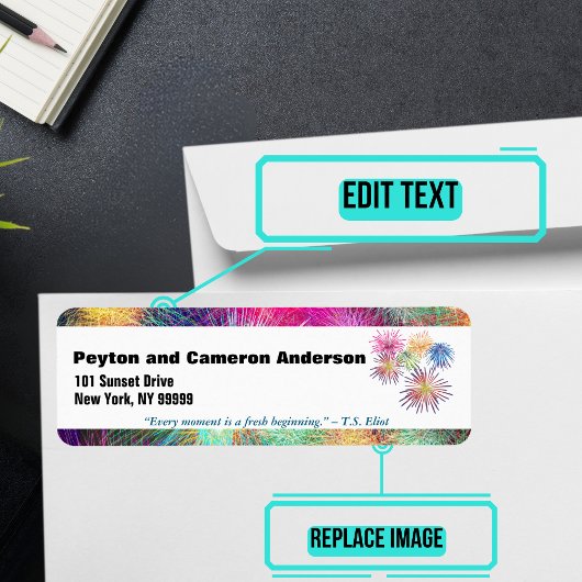 1月のテーマパーソナライズされた住所 ラベル