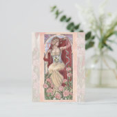 1月のレディアールヌーボー誕生石シリーズ ポストカード (スタンド正面)