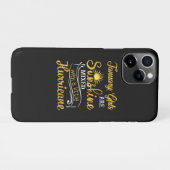 1月の女の子が陽光を浴び、小さなハリケーンが交錯 iPhoneケース (裏面横)