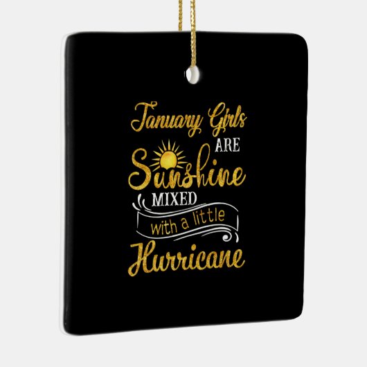 1月の女の子はサンシャインミックス小さなハリケーン セラミックオーナメント (右)