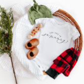 1月の妊娠の告知であなたに会う ベビーボディスーツ