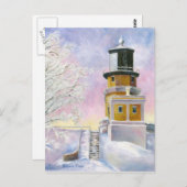 1月の淡いポストカード ポストカード (正面/裏面)