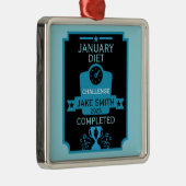 1月の減量祝い メタルオーナメント (右)