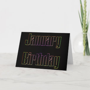 1月の誕生日 カード