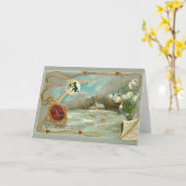 1月の誕生日 カード (黄色い花)