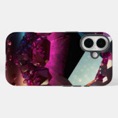 1月の誕生石ガーネットグローファンタジー結晶 Case-Mate iPhoneケース (裏面 (横))