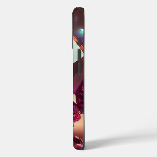1月の誕生石ガーネットグローファンタジー結晶 Case-Mate iPhoneケース (裏面 / 左)