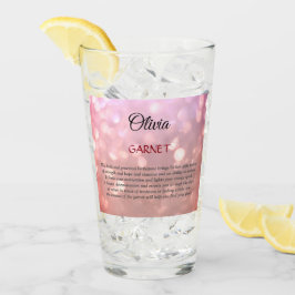 1月の誕生石ガーネットデザイン タンブラーグラス