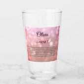 1月の誕生石ガーネットデザイン タンブラーグラス (正面)