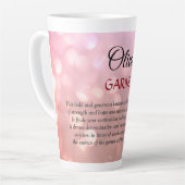 1月の誕生石ガーネット  カフェラテマグ (左アングル)