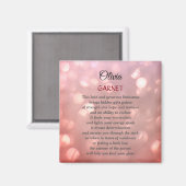 1月の誕生石ガーネット マグネット (正面/裏面)