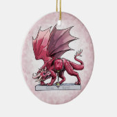 1月の誕生石ドラゴン – ガーネットオーナメント セラミックオーナメント (右)