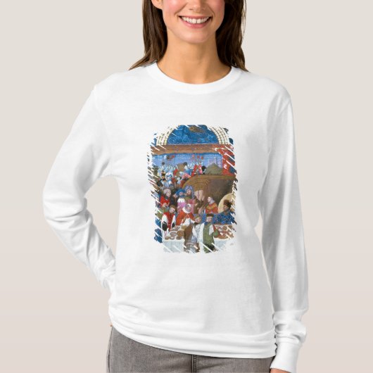 1月のFascimile: 宴会場面 Tシャツ (正面)