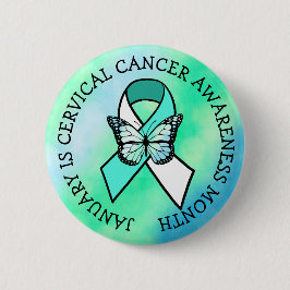 1月は子宮頸がん認識度月ボタン 缶バッジ