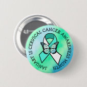 1月は子宮頸がん認識度月ボタン 缶バッジ (正面&裏面)