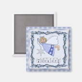 1月エンジェル/フェアリー月マグネット マグネット (正面/裏面)