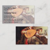 1月スティーン著ルートとの自画像 名刺 (正面/裏面)