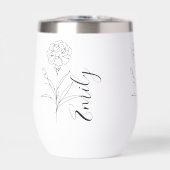 1月パーソナライズされたカーネーション誕生花 (正面)