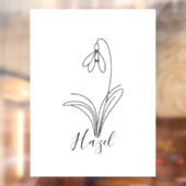 1月パーソナライズされた誕生花 ウィンドウサイン (シート2)