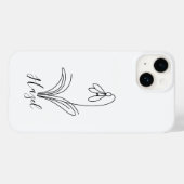 1月パーソナライズされた誕生花 Case-Mate iPhoneケース (裏面 (横))
