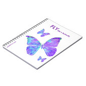 1月マーヴィン著蝶ノートのようなはえ ノートブック (左側)