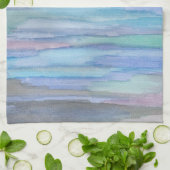 1月モーニングブルー抽象芸術キッチンタオル キッチンタオル (折り畳み)