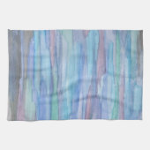 1月モーニングブルー抽象芸術キッチンタオル キッチンタオル (横)
