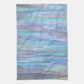1月モーニングブルー抽象芸術キッチンタオル キッチンタオル (縦)