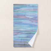 1月モーニングブルー抽象芸術 バスタオルセット (ハンドタオル)