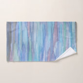 1月モーニングブルー抽象芸術 バスタオルセット (ハンドタオル)